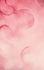 Fototapeta premium Soft pink watercolor swirls gentle curves evoke calm and romance.