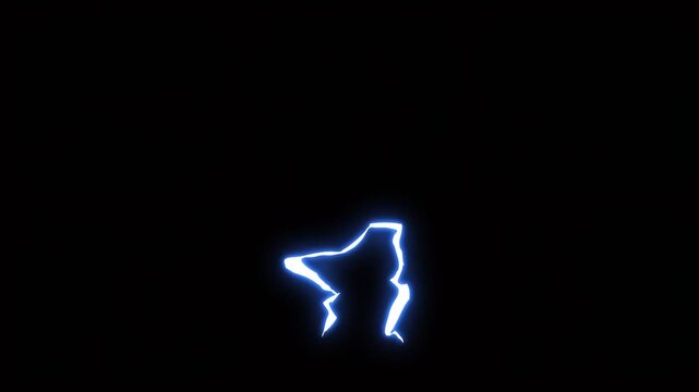 2D cartoon electric thunder effect collection with alpha channel