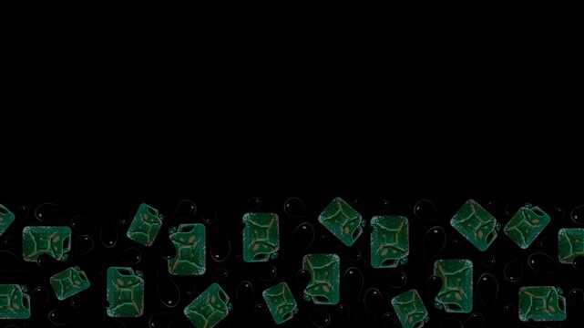 Oil and fuel mockup with space for text.slow appearance and disappearance of an oil pattern from the darkness