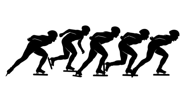 Evolutionary sequence of humans from apes to modern posture and walking.