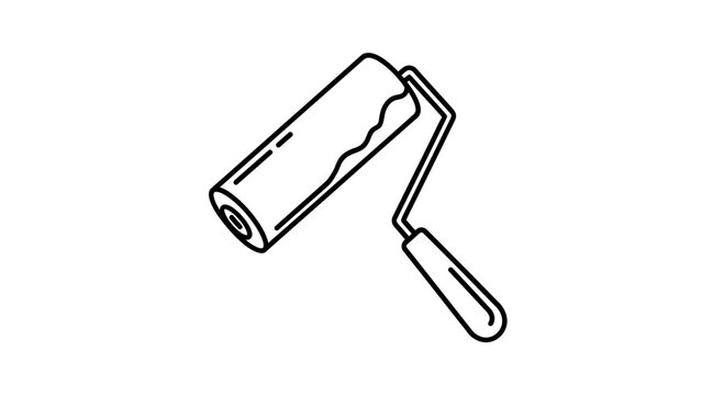 Paint roller with handle tool.