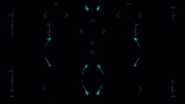 Minimal futuristic HUD elements with glowing blue accents, sci fi technology background, subtle digital interface design, cyber UI overlay with clean abstract composition