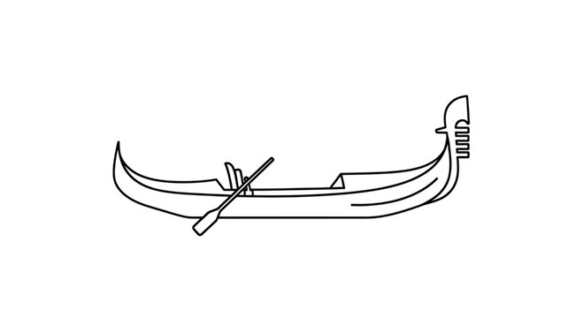 Traditional Venetian Gondola Oar Lock.