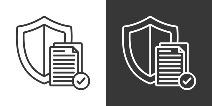 Border Control Icon Set Vector Collection Isolated In Black And White