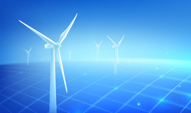 Sustainable Green Energy Eco Environment Background Illustration