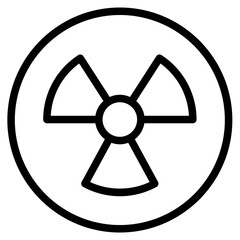 Fototapeta premium Radiation icon vector graphic illustration. Suitable for website design, app, template.