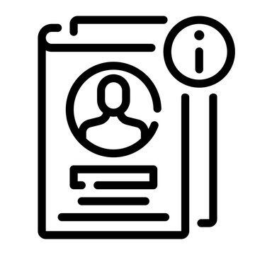criminal record line icon