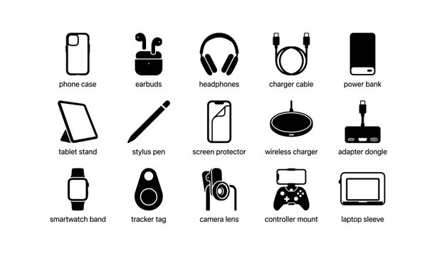 Essential tech accessories: phone case, earbuds, headphones, and more