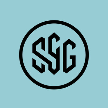 Monogram SSG logo design in a circle.
