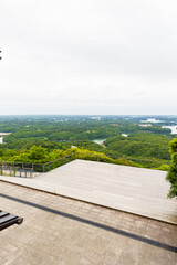 Fototapeta premium 5月下旬の横山展望台デッキ（三重県志摩）