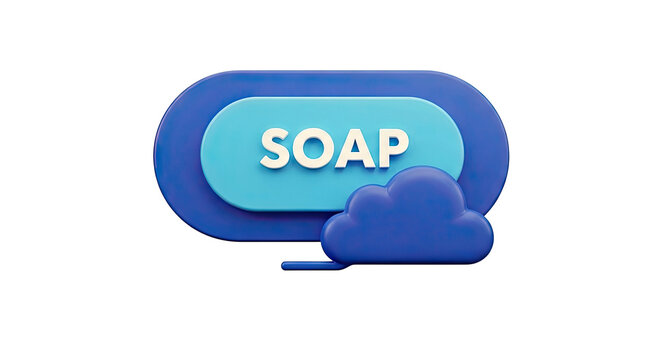 SOAP Protocol Icon with Cloud Symbol