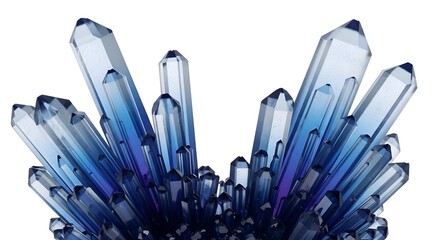 Obraz premium Abstract Blue Crystal Cluster