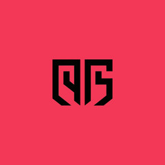 Obraz premium Modern Geometric Logo Design Featuring Interlocking Letters.