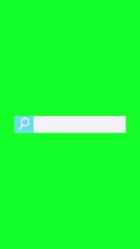 Search Items UI Menu Animation On Green Screen