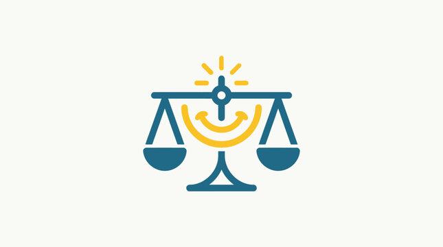 Smiling Scales of Justice Logo