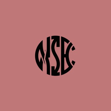 Circular Monogram Logo Design Featuring Intertwined Letters MSK.