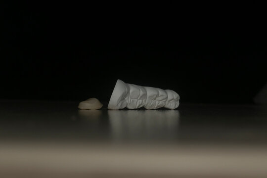 Zirconia Dental Bridge Before Sintering