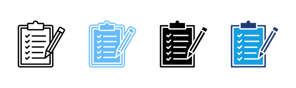 Action Items icon multiple style collection