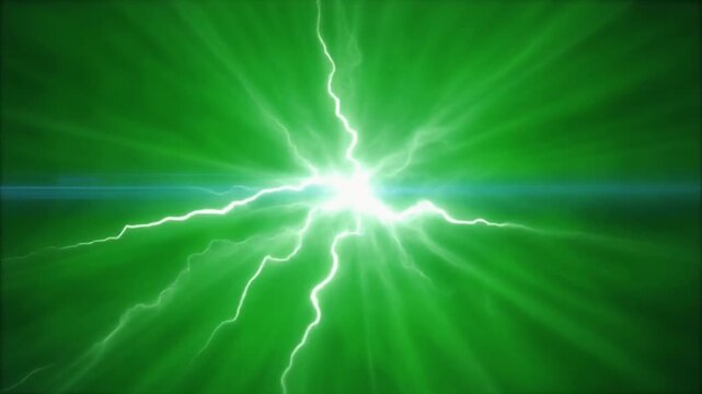 Green Lightning Bolt Electric Shock.