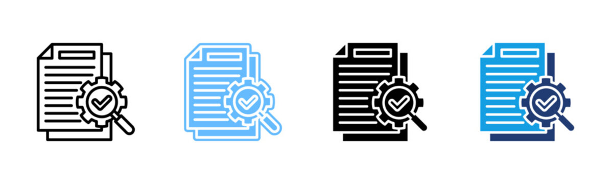 Corrective Action icon set multiple style collection