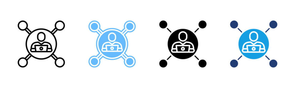 Experience Design icon set multiple style collection