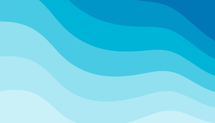 Fototapeta premium A clean and refreshing background featuring layered blue waves. Ideal for water-themed designs, corporate presentations, and modern digital banners.