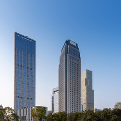 Obraz premium Daytime shot of the city skyline