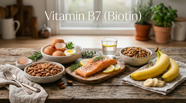 Vitamin B7 Biotin Rich Foods for Hair and Skin Health