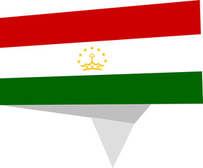 Fototapeta premium tajikistan flag