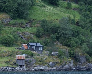 ノルウェー世界自然遺産美しいフェヨルドル風景 © 亜紀 中富