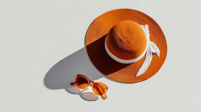 Morning Sun Hat and Oranges / 朝の日よけ帽とオレンジ