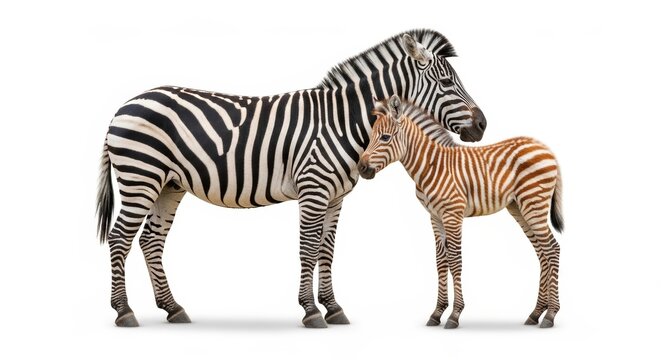 Close Up of Two Zebras Showcasing Unique Black and White Patterns