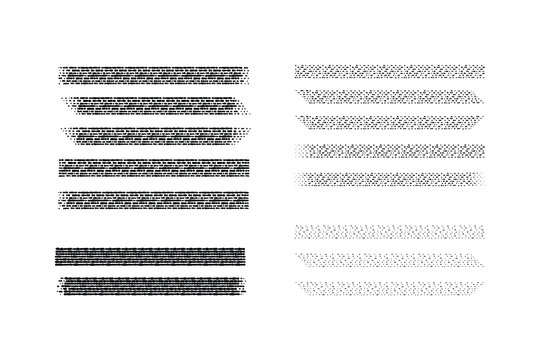 Abstract mosaic brick pattern with dot shading and grunge effect.