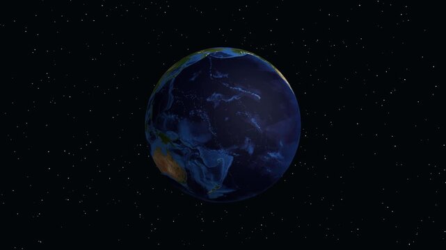Earth Zoom Animation to Macon Georgia with Regional Data Overlay