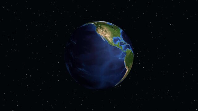 3D Earth Animation Zooming into Corvallis Oregon with Geographic Data Overlay