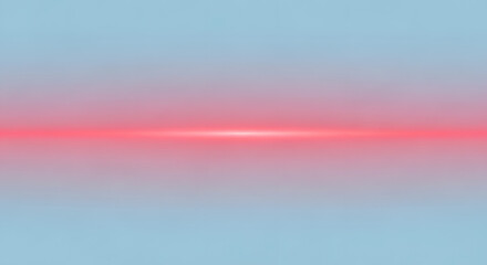 Obraz premium Horizontal Abstract Background with Glowing Red Light Beam on Blue Gradient