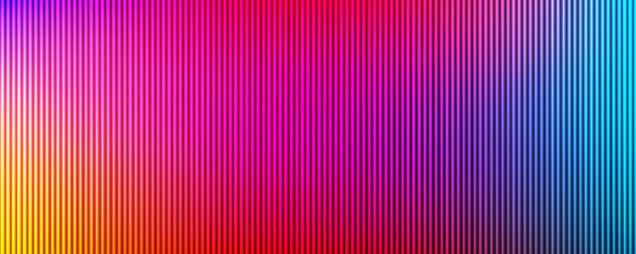 Abstract Vibrant Multi-Color Vertical Line Pattern with Smooth Fluid Gradient. Vector Illustartion