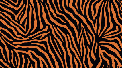 Abstract orange and black stripes create a bold dynamic pattern © Abdul