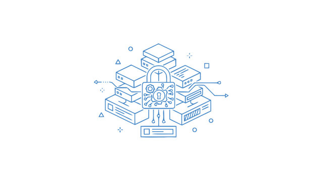Digital Security - Secure Data Servers with Encryption and Protection.