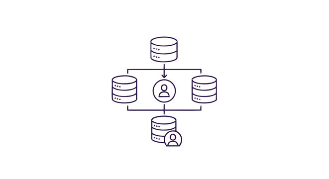 Database Diagram Illustrating Data Management and User Interaction.