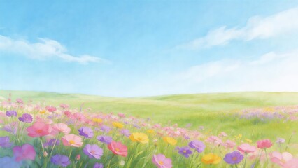 Obraz premium The vast and boundless grassland