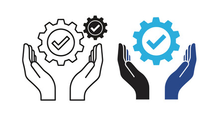 Fototapeta premium Collaborative teamwork and gears symbolize business efficiency and success.