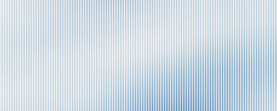 Minimalist white and light blue abstract background with vertical pinstripe pattern. Modern clean aesthetic with soft gradient for corporate identity, medical backdrop.