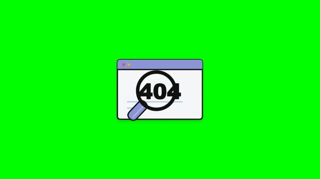 Computer screen shows a 404 error message