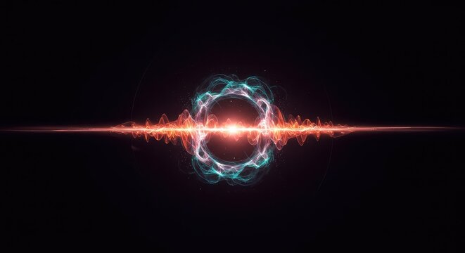 Abstract representation of the quantum vacuum, illustrating fundamental energy fluctuations and the fabric of spacetime in deep cosmic colors, fabric, field, reality