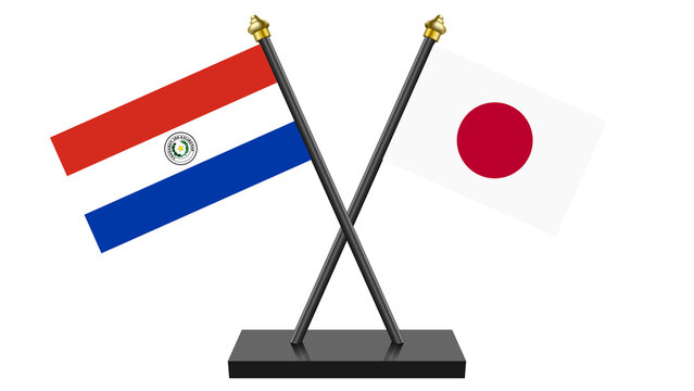 Flag of Japan and Paraguay