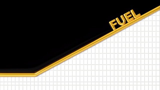 Fluid physics data art shown by golden line chart and text in oil.