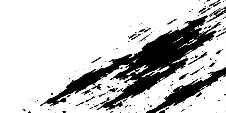 Tire tread marks, wheel textures, tire marks - car racing, motocross, drift, rally, off-road and others. Vector black isolated texture in grunge style with splashes.eps10