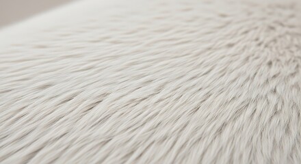 Fototapeta premium Close-up of white fur texture