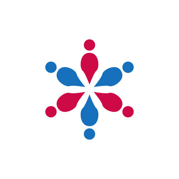 comunity people and busines logo vector